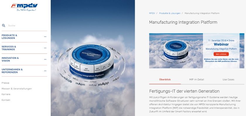 Manufacturing Integration Platform (MIP)