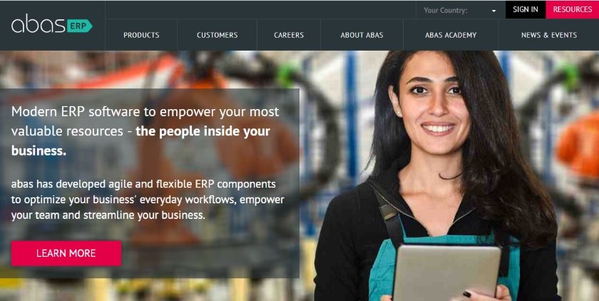 Modern ERP software